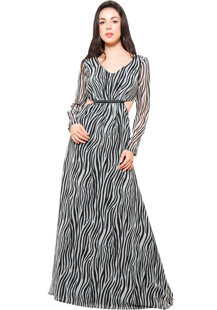 Zebra Print Gown