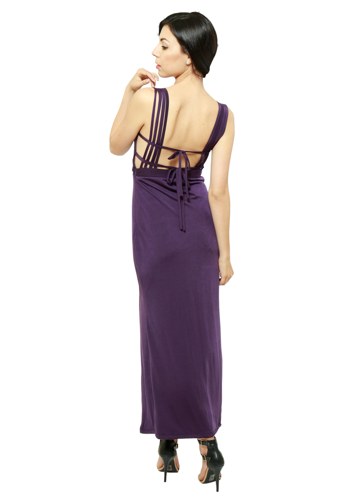 Purple Strappy Gown